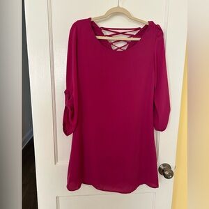 Fuschia tunic style dress